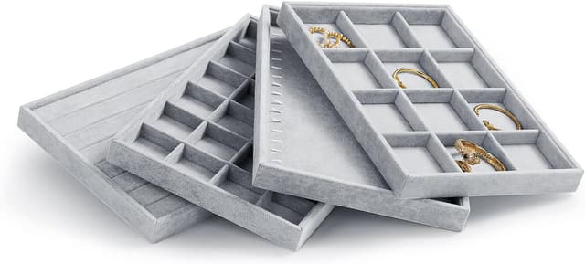 Thumbnail 6 de Papten Bandeja Apilable de Terciopelo para Joyas 💍