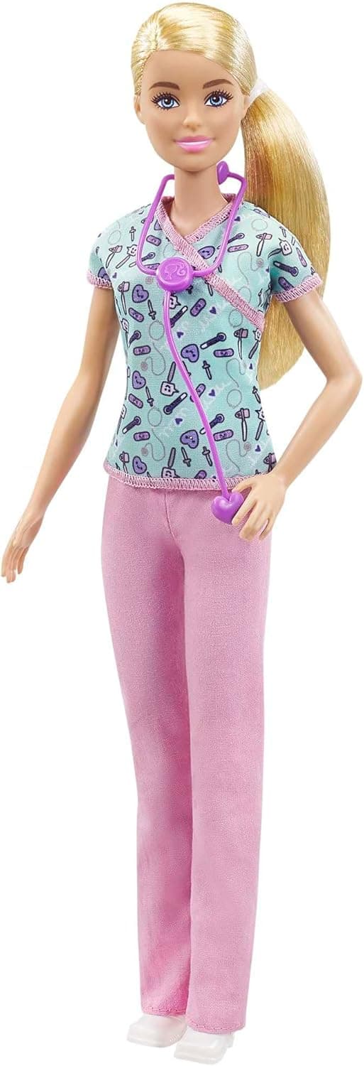 Detalle de Barbie Nurse Blonde Doll 12-inch doll