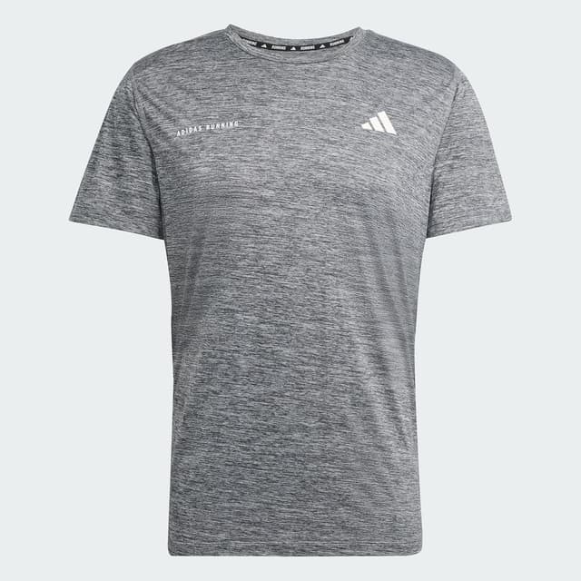 Detalle 2 de adidas Own The Run Melange T-Shirt (CLIMACOOL, recycled polyester)