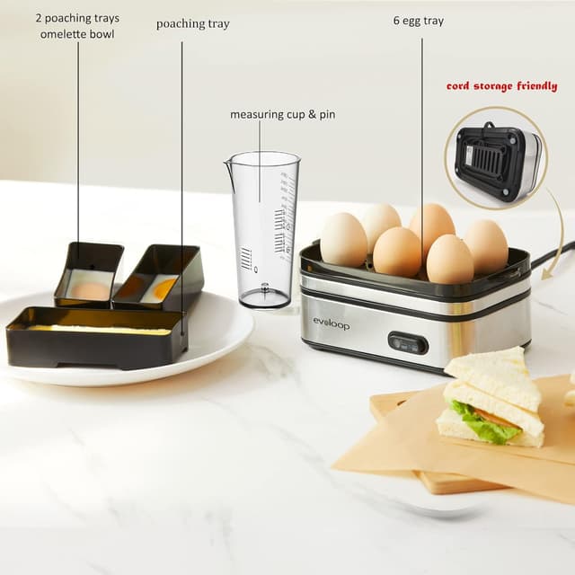 Detalle 2 de Evoloop Egg Cooker 6 eggs