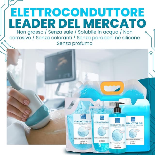 Thumbnail 4 de Gel conduttore per corpo e viso 500 ml