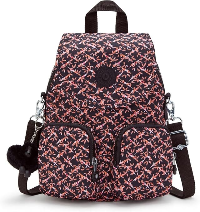 Detalle de Kipling Firefly UP: Mochila pequeña y bandolera Dancing Bouquet