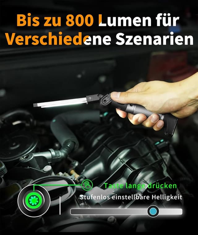 Detalle 2 de HOTLIGH Arbeitsleuchte 800 Lumen
