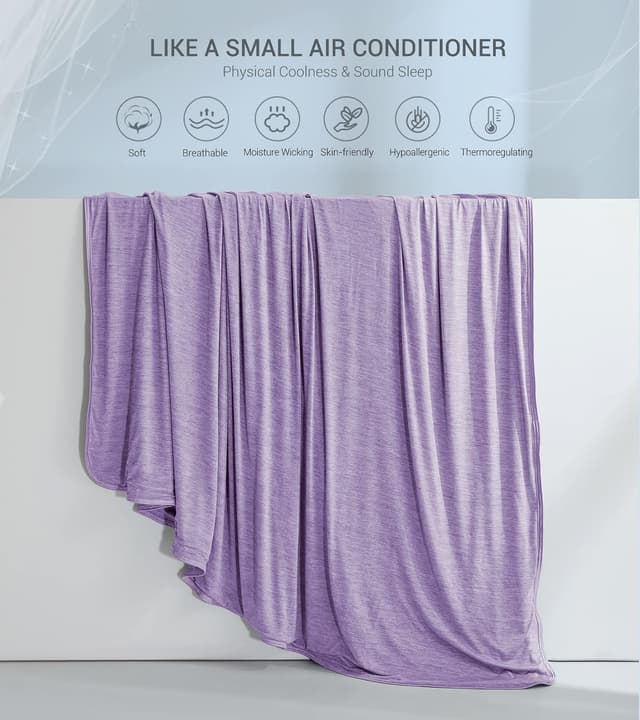 Detalle 2 de Marchpower Arc-Chill 3.0 couverture de refroidissement double face 200 x 220 cm (Q-Max > 0,5) – violet
