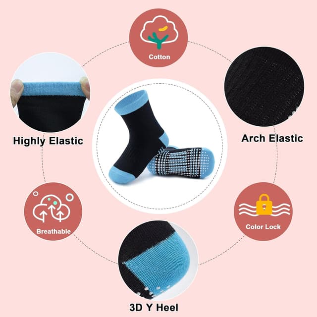 Detalle de GRPSKCOS Toddler grip socks 15 pairs