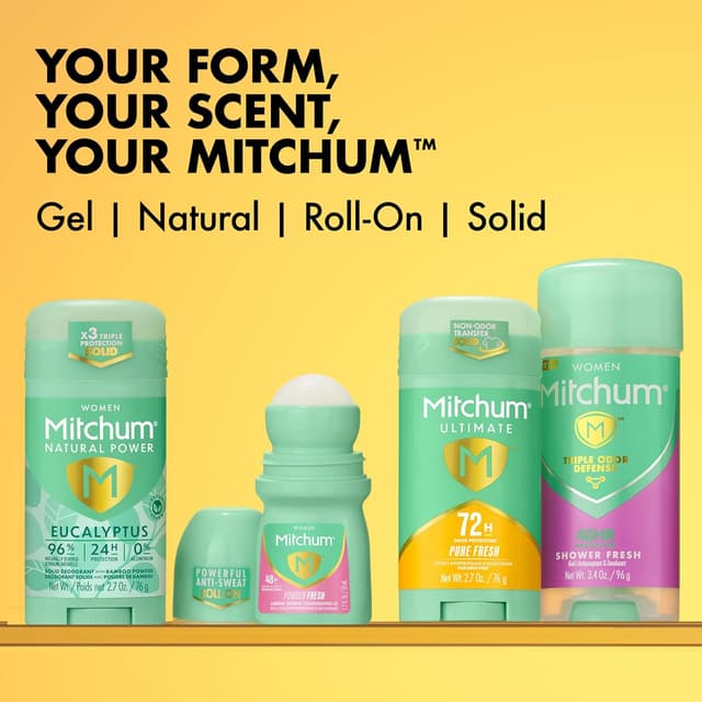 Thumbnail 6 de Mitchum Ultimate 72H Odor Protection Women’s Invisible Solid Deodorant & Antiperspirant, Pure Fresh, 2-Pack