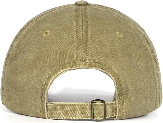 Detalle 2 de Zylioo XL/XXL Washed Cotton Baseball Cap (Big Heads) — Big Vintage sports hat