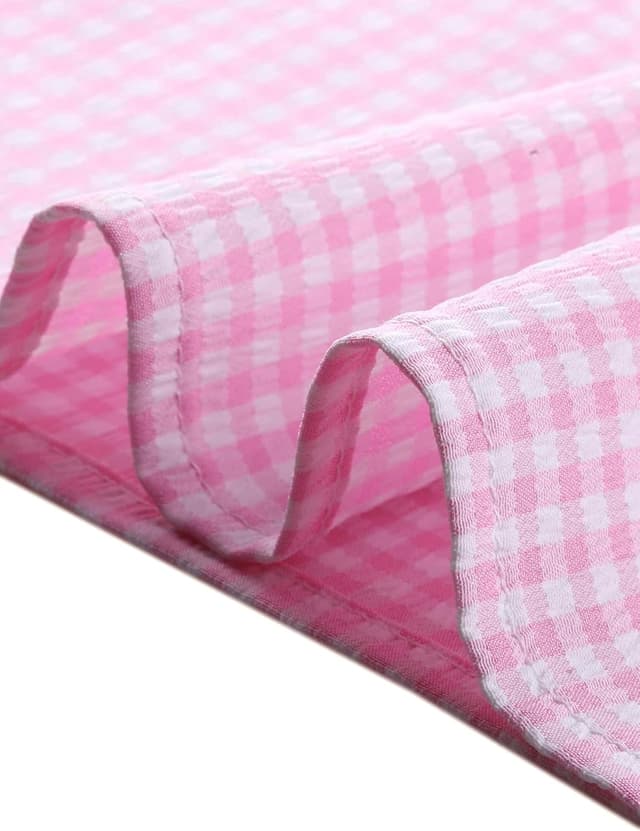 Detalle de Allegra K Damen kariertes ärmelloses Hemd mit quadratischem Ausschnitt