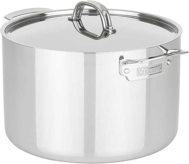 Detalle de Viking 3-Ply Stainless Steel Stock Pot (12 Quart) with Lid