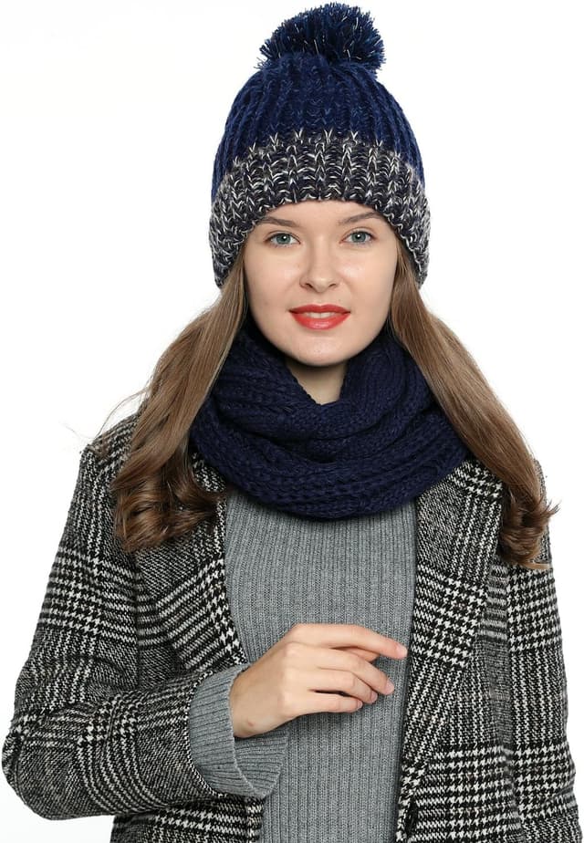 Detalle de Écharpe tube DonDon tricot 60 cm