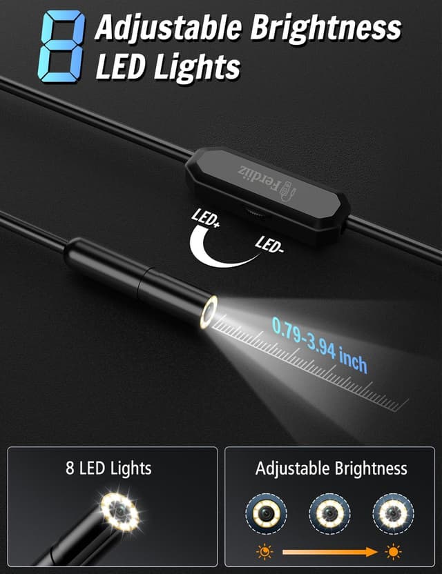 Thumbnail 2 de Ferdiiz 1920P HD Endoscope Camera 5m