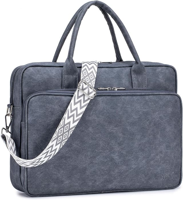 Detalle de SUCIKORIO Sac ordinateur femme 15,6 pouces imperméable en cuir