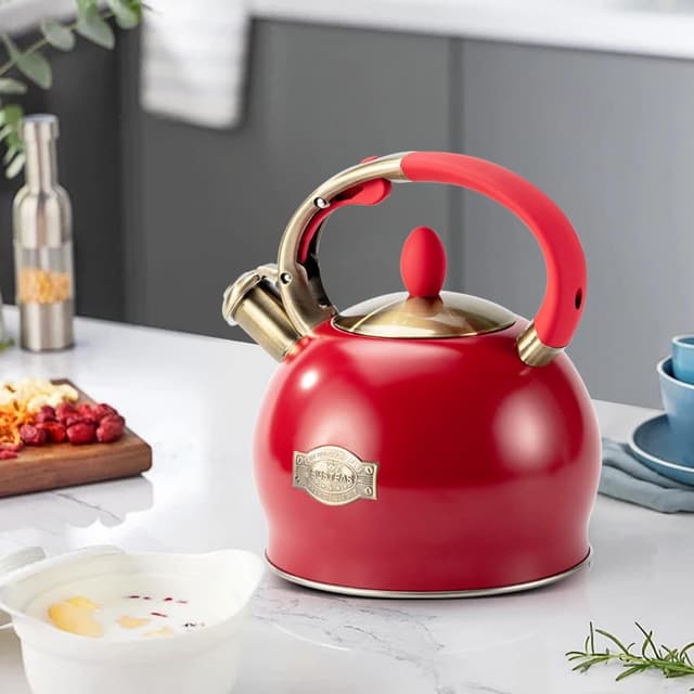 Thumbnail 4 de SUSTEAS Stove Top Whistling Tea Kettle 2.64 QT 🫖