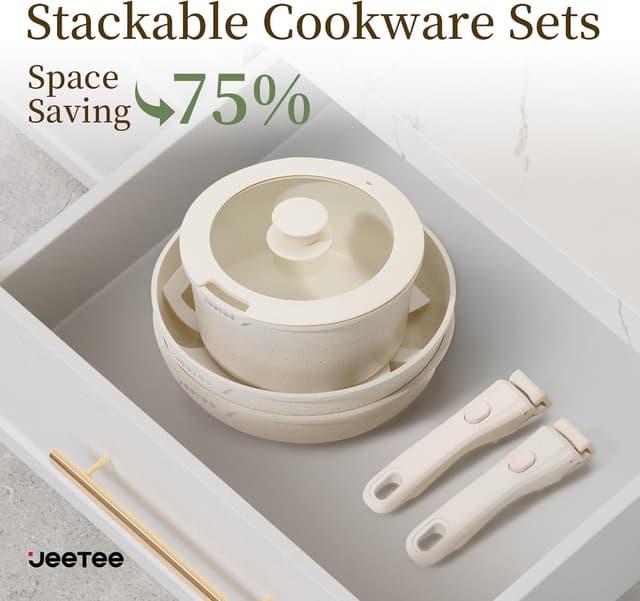 Thumbnail 4 de JEETEE 17pc Nonstick Cookware Set