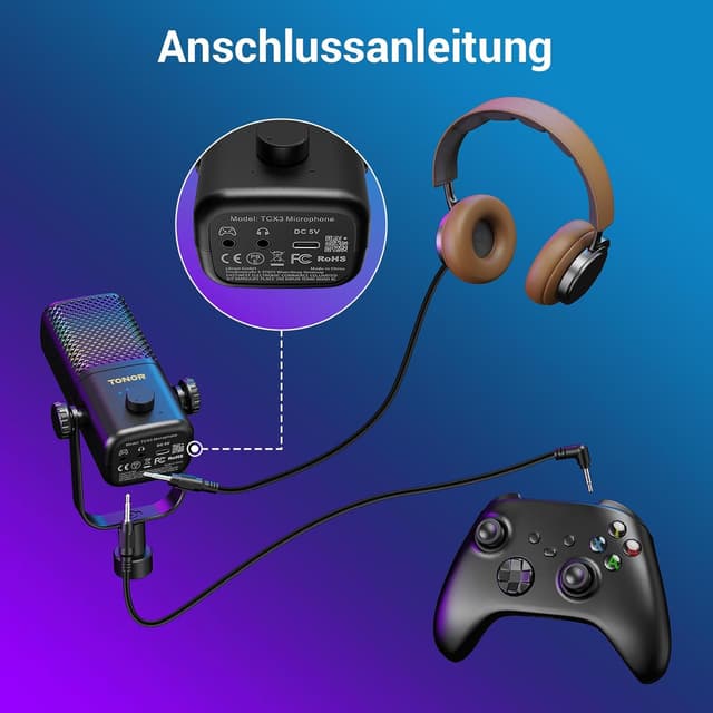 Thumbnail 2 de TONOR TCX3+ Gaming Mikrofon Xbox