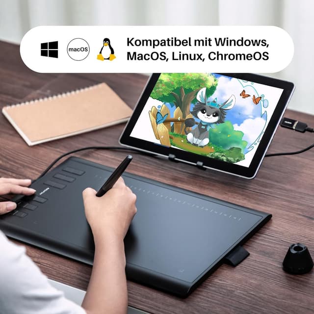 Thumbnail 6 de HUION Inspiroy H1060P Grafiktablett 10×6,25 Zoll 🎨