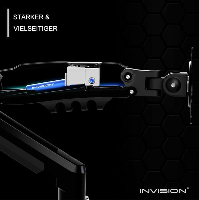 Detalle 2 de Invision MX400 Monitorhalterung 2er Doppelarm 19–32"
