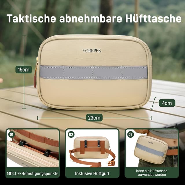 Detalle 2 de Taktischer YOREPEK Rucksack 24L-30L für Damen