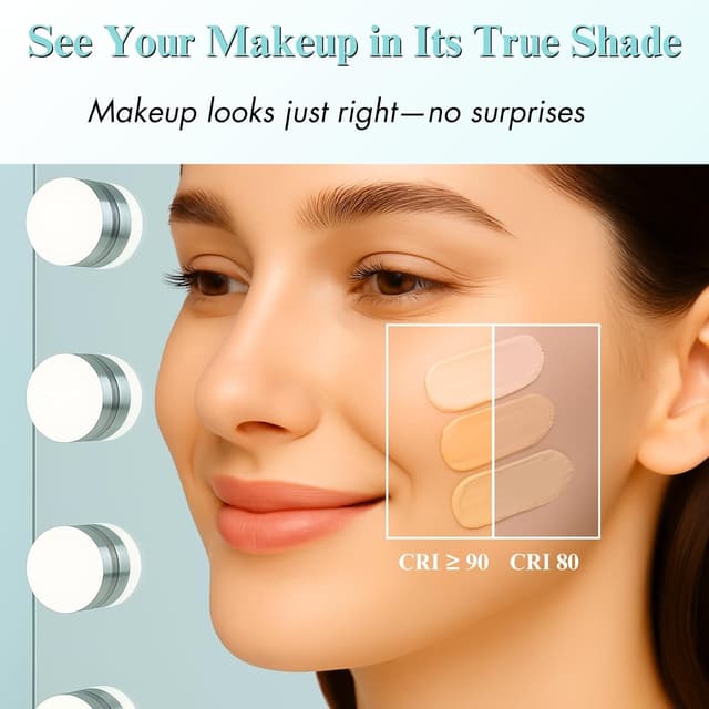 Thumbnail 5 de LUXFURNI Vanity Mirror with Lights 23.6