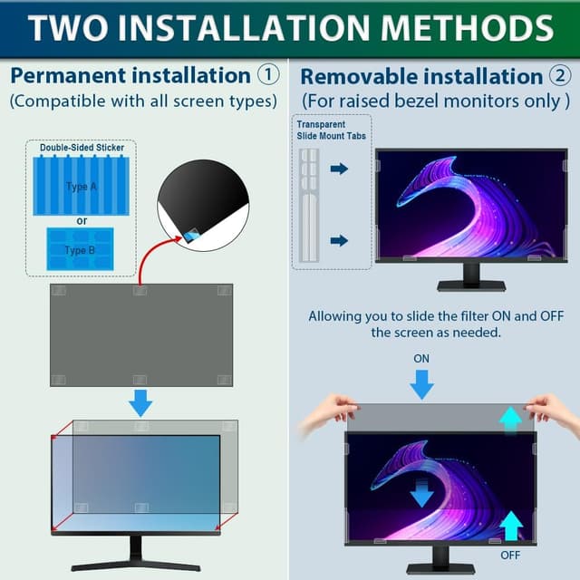 Thumbnail 6 de STARY 24 Inch privacy screen filter for 16:9