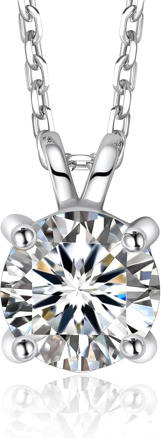 Thumbnail 6 de MomentWish Collana Moissanite da Donna con solitario in argento 925 (rosa/bianco/oro)