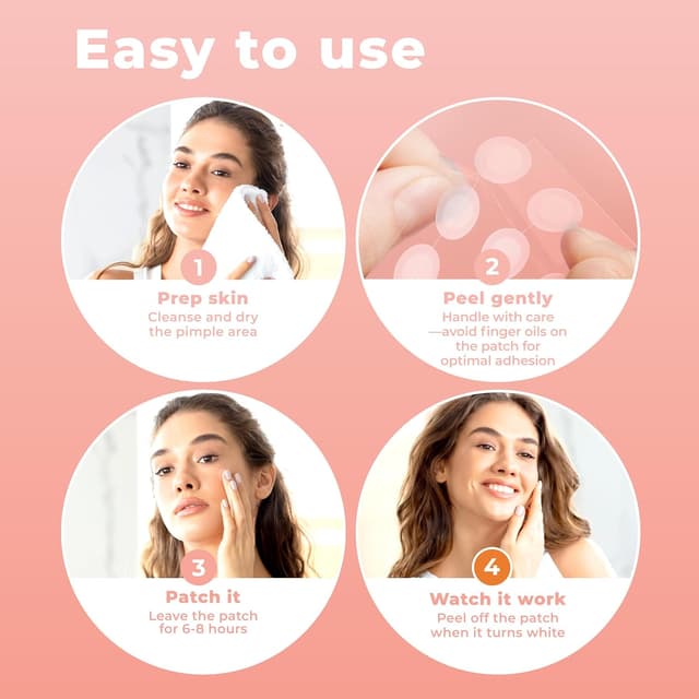 Detalle 2 de PatchRx Micro Needle Pimple Patch (18 Pack) - Non-Medicated Hydrocolloid Microdart Acne Patches