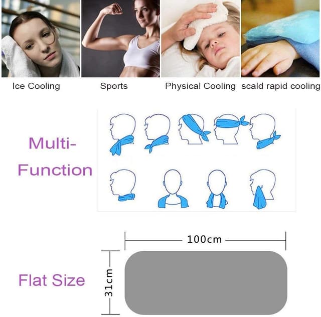 Thumbnail 6 de VAKKI Cooling Towel ice-cold sports towel 🧣