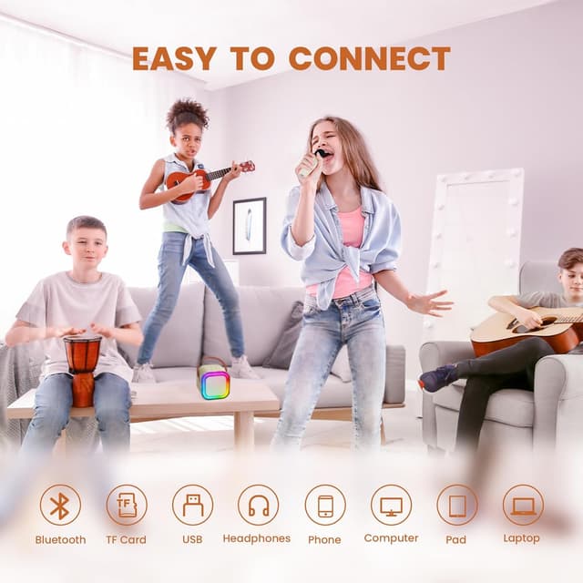 Thumbnail 3 de IROO Karaoke Machine for Kids 2 mics