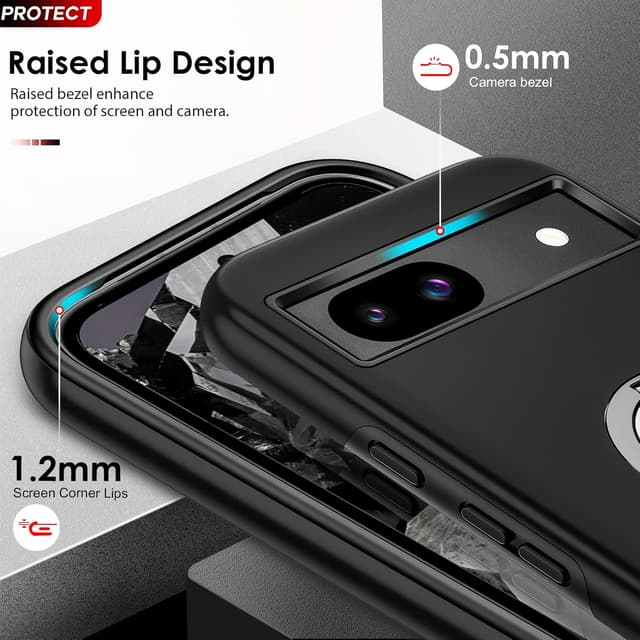 Detalle 2 de Pixel 8a phone case with screen protection