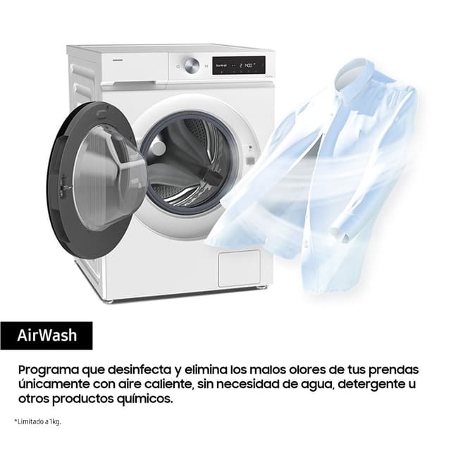 Detalle 1 de Samsung WD11DB7B85GWU3 lavadora secadora 11 kg/6 kg con autodosificación