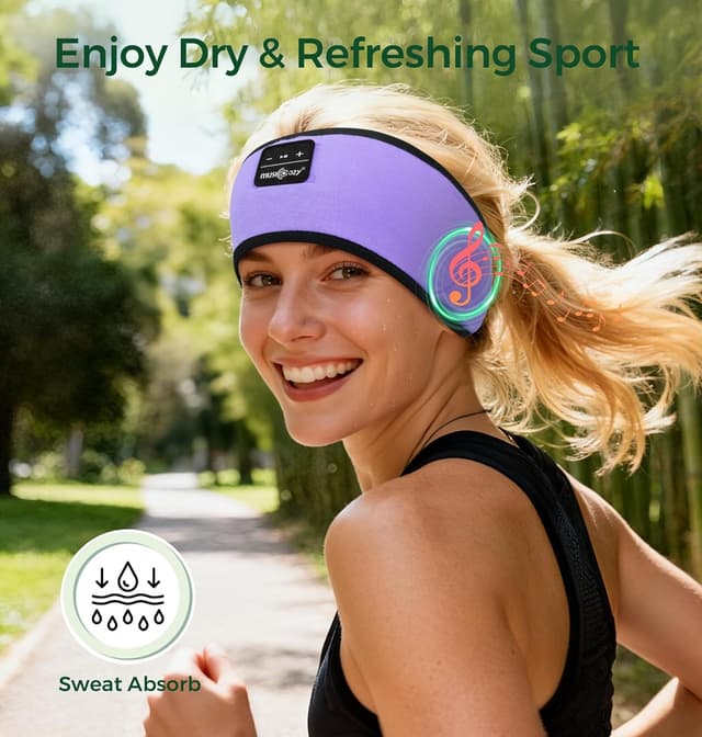 Detalle de MUSICOZY sleep headphones BT 5.4