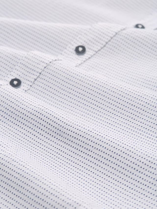 Detalle de TOM TAILOR 1046077 Camicia da uomo a pois con taschino