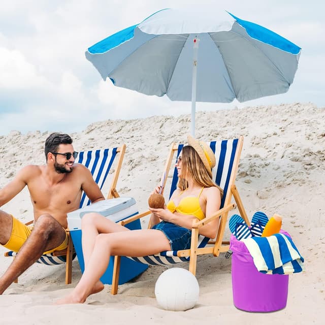 Detalle de Desoto 2-Piece Waterproof Dry Bags (Lightweight, Waterproof Floating Sacks) – 40L Purple