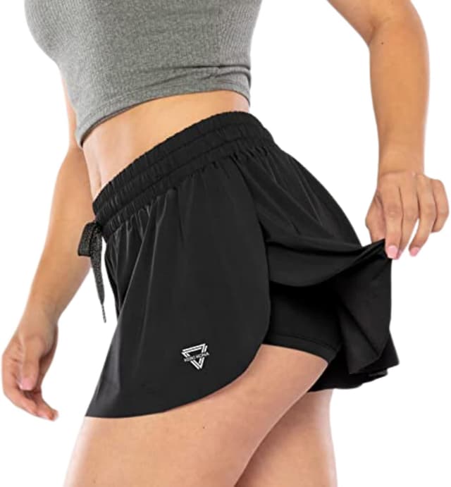 Thumbnail 5 de Keiki Kona 2-in-1 Flowy Fitness Shorts — Quick Dry