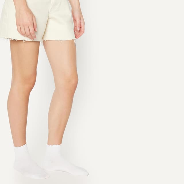 Detalle de Amazon Essentials Women’s Lettuce Edge Ankle Socks (6-pack)