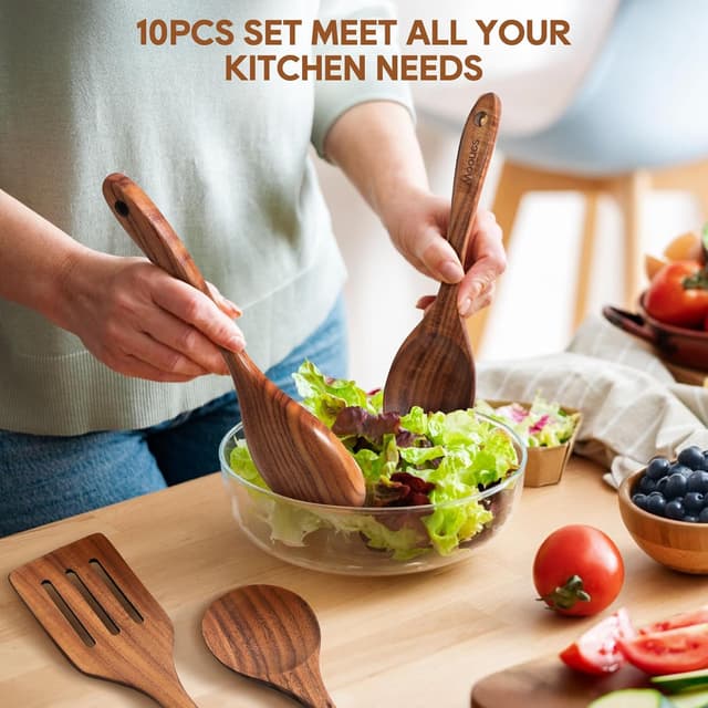 Thumbnail 6 de Wooden Spoons 10-Piece Teak Set