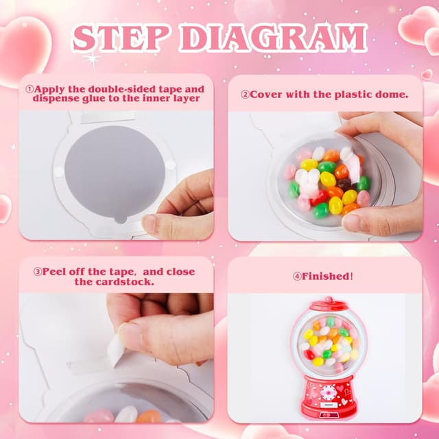 Thumbnail 3 de 48 Pack Valentine's Cards 4.3x6.7 in