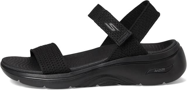 Detalle 2 de Skechers GO Walk Arch FIT 2.0 Sandal Mujer 🥿 Black 39 EU