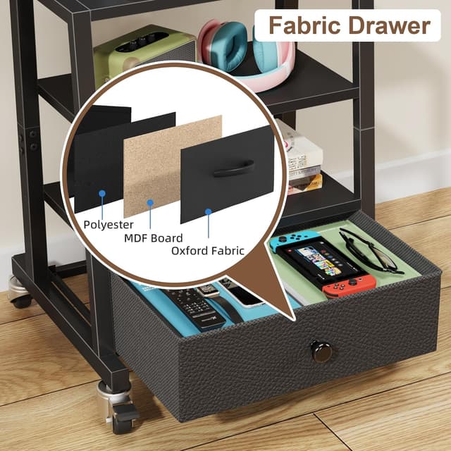 Detalle 1 de OYRREU TV Ständer 32 bis 55 Zoll mit Rollen