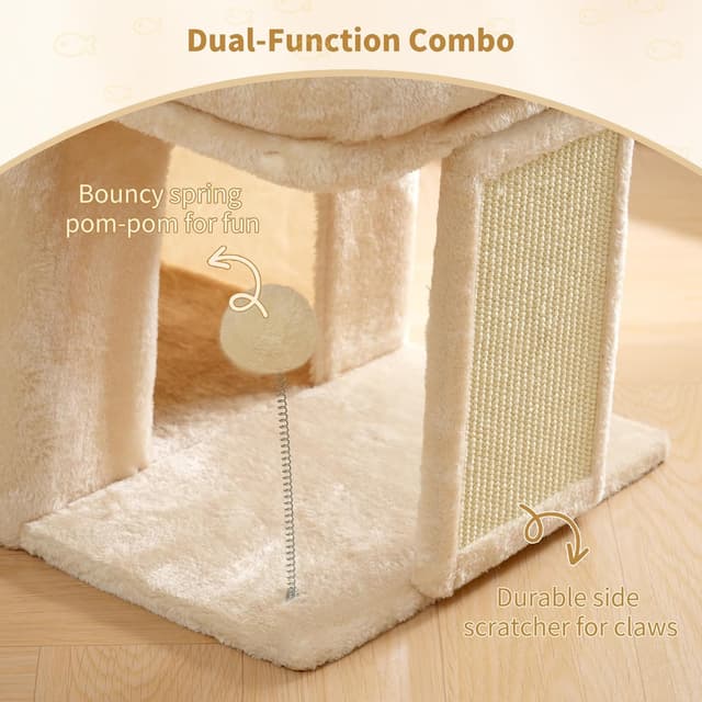 Thumbnail 4 de Heybly Kratzbaum 35 cm Vielseitiger Katzenbaum