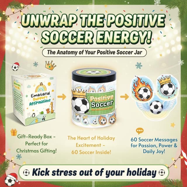 Thumbnail 3 de DEARMINE Positive Soccer Jar 60 cards