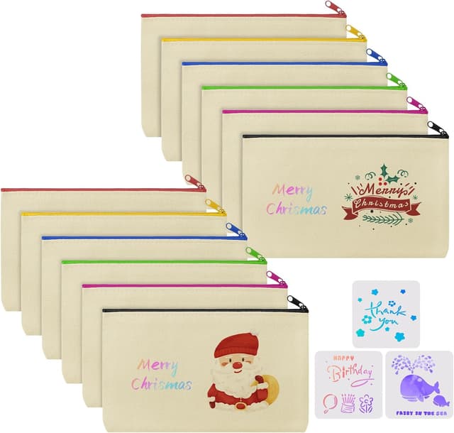 Imagen de Vicloon Pochette Tissu Zippée 21x12 cm en OfertitasTOP