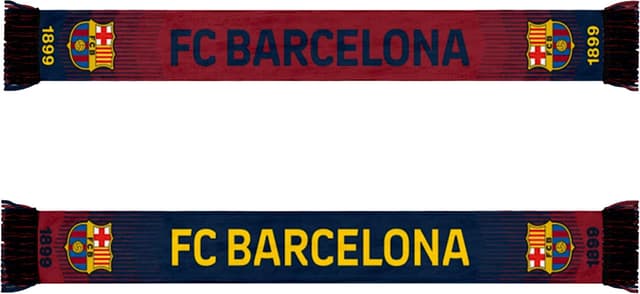 Detalle 2 de Icon Sports officially licensed FC Barcelona soccer scarf (unisex, 100% acrylic)