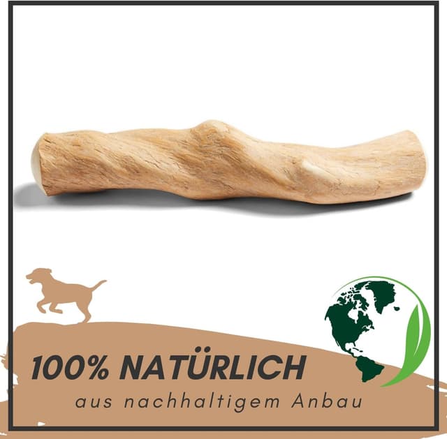 Detalle 2 de Supravit natürlicher Kauknochen aus Kaffeeholz für Hunde (Kaffeebaum-Holz) – M