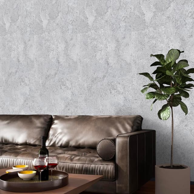 Detalle de Hode Klebefolie Möbel Grau 30×300 cm – Betonoptik, selbstklebend und wasserabweisend