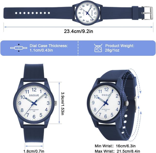 Detalle 2 de OSDUE Montre Enfant 50 m étanche