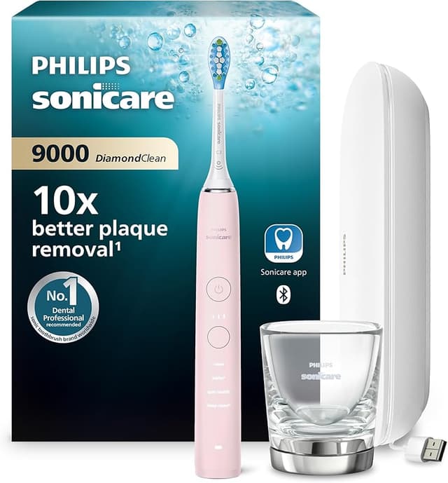 Detalle de Philips Sonicare DiamondClean 9000 HX9911/29 cepillo sónico rosa