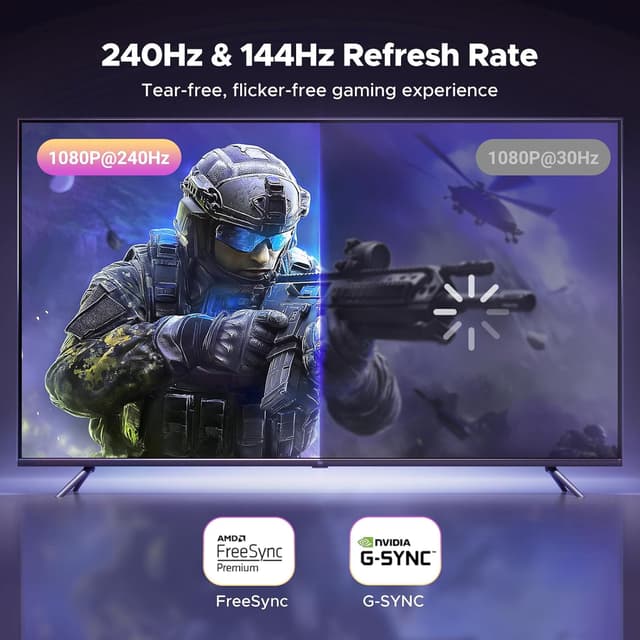 Detalle 2 de UGREEN HDMI to DisplayPort cable 2m for gaming