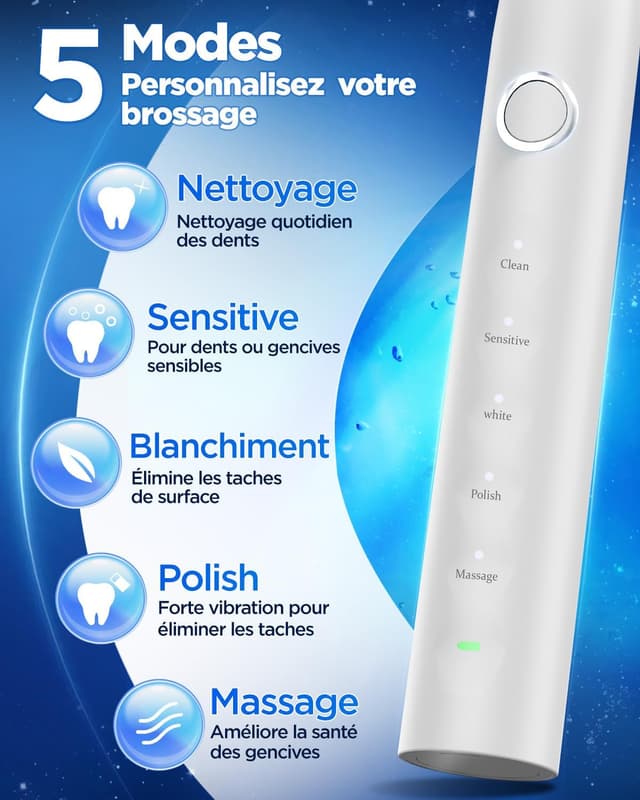 Detalle 2 de YTEATH PRO Brosse à dents sonique 50 000 🪥