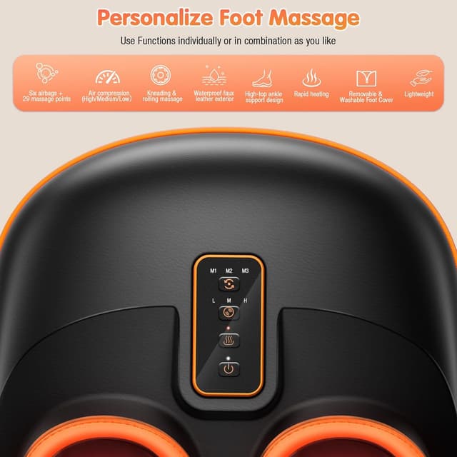 Detalle 2 de POGGT Foot Massager Machine 13" for Plantar Fasciitis 🦶